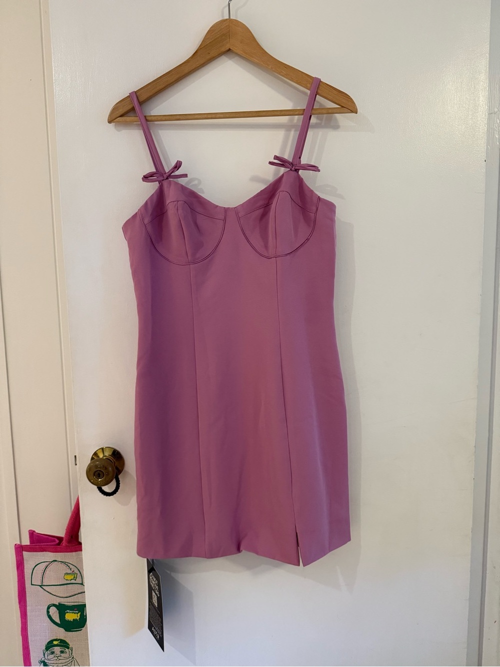 *NWT*
Lilac Satin Slip Dress with Bow Straps